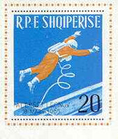 Albania 1965 Space Flight of Voskhod 2 perf x imperf m/sheet unmounted mint, SG MS 906, Mi BL29