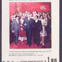 Albania 1980 Paintings from Gallery of Figurative Arts perf x imperf m/sheet (Communists) unmounted mint, SG MS 2064