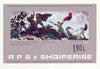 Albania 1983 Paintings from Gallery of Figurative Arts perf x imperf m/sheet (Partisan Assault) unmounted mint, SG MS 2184