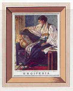 Albania 1968 Paintings in Tirana Gallery imperf m/sheet (Shkodër Costume) unmounted mint, SG MS 1265