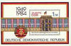 Germany - East 1984 35th Anniversary of Democratic Republic (1st issue) perf m/sheet unmounted mint, SG MS E2601