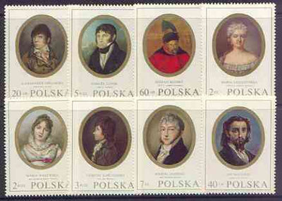 Poland 1970 Polish Miniatures perf set of 8 unmounted mint, SG 1998-2005