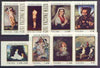 Poland 1972 Stamp Day - Polish Paintings perf set of 8 unmounted mint, SG 2172-79
