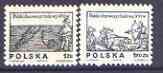 Poland 1974 Polish Folklore - 16th Cent Woodcuts (1st series) perf set of 2 unmounted mint, SG 2337-38