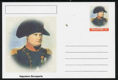 Palatine (Fantasy) Personalities - Napoleon Bonaparte postal stationery card unused and fine