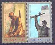 Poland 1976 War Memorials perf set of 2 unmounted mint, SG 2429-30