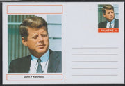 Palatine (Fantasy) Personalities - John F Kennedy (35th USA President) postal stationery card unused and fine