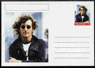Palatine (Fantasy) Personalities - John Lennon postal stationery card unused and fine
