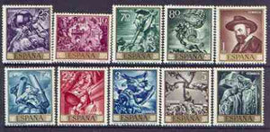 Spain 1966 Stamp Day & J M Sert Commemoration set of 10 unmounted mint, SG 1770-79