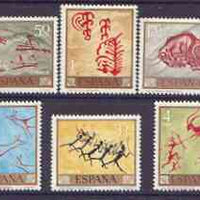 Spain 1967 Stamp Day - Cave Paintings set of 10 unmounted mint, SG 1837-46
