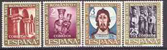 Spain 1961 Council of Europe's Romanesque Art Exhibition set of 4 unmounted mint, SG 1426-29