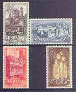 Spain 1963 Poblet Monastery perf set of 4 unmounted mint, SG 1555-58