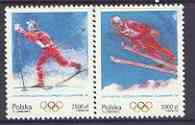 Poland 1994 Lillehammer Winter Olympic Games perf set of 2 unmounted mint, SG 3505-06