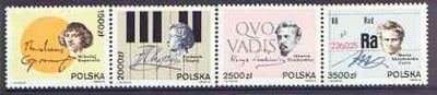 Poland 1992 Famous Poles perf set of 4 unmounted mint, SG3398-3401