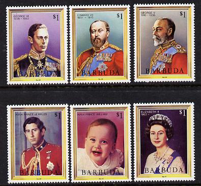 Barbuda 1984 Royal Family set of 6 unmounted mint, SG 710-15