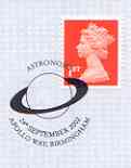 Postmark - Great Britain 2002 souvenir cover for Astronomy with Apollo Way cancel illustrated with Saturn