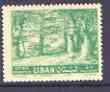 Lebanon 1961 Cedar Tree 0p50 green additionally printed on gummed side, SG 704var