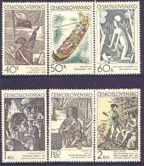 Czechoslovakia 1971 Graphic Art (1st issue) perf set of 6 unmounted mint, SG 1930-35