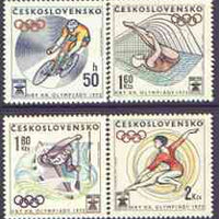 Czechoslovakia 1972 Munich Olympics perf set of 4 unmounted mint, SG 2031-34