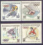 Czechoslovakia 1972 Munich Olympics perf set of 4 unmounted mint, SG 2031-34