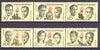 Czechoslovakia 1973 Martyrs of World War 2 perf set of 6 unmounted mint, SG 2088-93