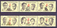 Czechoslovakia 1973 Martyrs of World War 2 perf set of 6 unmounted mint, SG 2088-93
