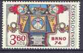 Czechoslovakia 1974 BRNO 74 Stamp Exhibition (1st issue) unmounted mint, SG 2146