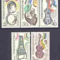 Czechoslovakia 1974 Musical Instruments perf set of 5 unmounted mint, SG 2165-69