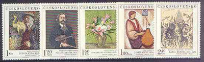 Czechoslovakia 1974 Art (9th issue) set of 5 unmounted mint, SG 2194-98