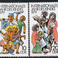 Germany - East 1979 International Year of the Child perf set of 2 unmounted mint, SG E2132-33