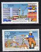 Germany - East 1979 Berlin Project - Free German Youth Organisation perf set of 2 unmounted mint, SG E2134-35