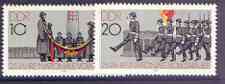 Germany - East 1981 25th Anniversary of National People's Army perf set of 2 unmounted mint, SG E2295-96