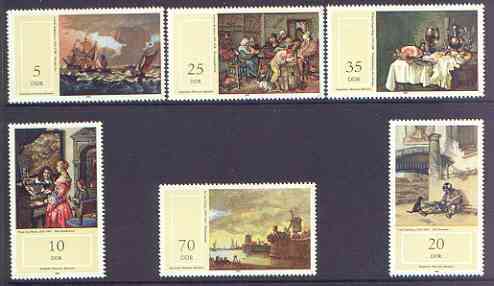 Germany - East 1982 Paintings in Schwerin State Museum perf set of 6 unmounted mint, SG E 2434-39