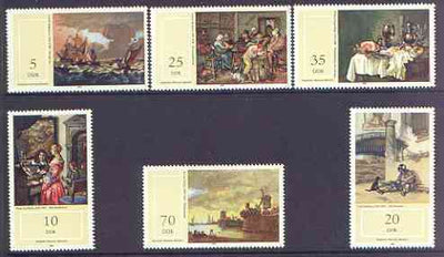 Germany - East 1982 Paintings in Schwerin State Museum perf set of 6 unmounted mint, SG E 2434-39
