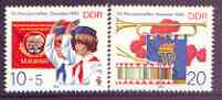 Germany - East 1982 Seventh Pioneers Meeting perf set of 2 unmounted mint, SG E2432-33
