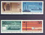 Germany - East 1983 World Communications Year perf set of 4 unmounted mint, SG E2487-90