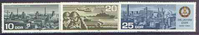 Germany - East 1984 35th Anniversary of German Democratic Republic (2nd issue) perf set of 3 unmounted mint, SG E2604-06