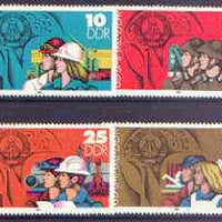 Germany - East 1984 35th Anniversary of German Democratic Republic (3rd issue) perf set of 4 unmounted mint, SG E22609-12