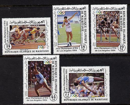 Mauritania 1984 Olympic Games set of 5 unmounted mint (SG 796-800)*