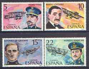 Spain 1980 Aviation Pioneers perf set of 4 unmounted mint, SG 2631-34