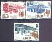 Spain 1980 Public Transport perf set of 3 unmounted mint, SG 2606-08