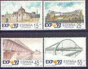 Spain 1991 Expo '92 World's Fair (6th issue) perf set of 4 unmounted mint, SG 3094-97