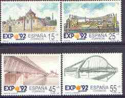 Spain 1991 Expo '92 World's Fair (6th issue) perf set of 4 unmounted mint, SG 3094-97