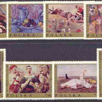 Poland 1969 Polish Paintings perf set of 8 unmounted mint, SG 1921-28