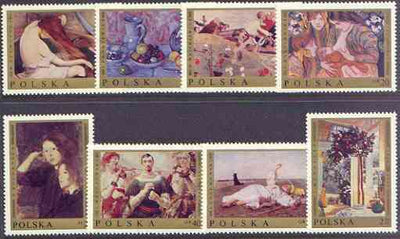 Poland 1969 Polish Paintings perf set of 8 unmounted mint, SG 1921-28