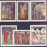 Rumania 1970 Frescoes from Monasteries #2 set of 6 unmounted mint, SG 3736-41