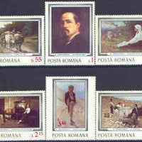 Rumania 1977 Paintings by Nicolae Grigorescu perf set of 6 unmounted mint, SG 4271-76