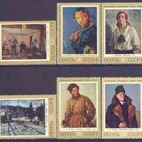 Russia 1972 History of Russian Painting perf set of 6 unmounted mint, SG 4123-28