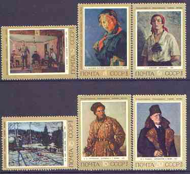 Russia 1972 History of Russian Painting perf set of 6 unmounted mint, SG 4123-28