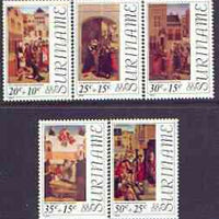Surinam 1976 Easter Paintings perf set of 5 unmounted mint, SG 816-20